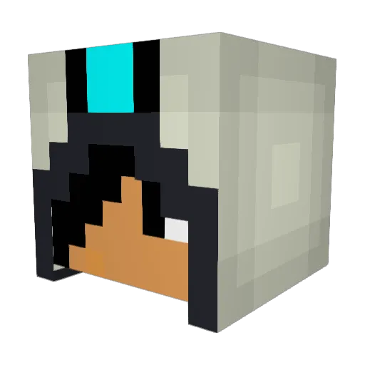 xFuSiONxMoDz Minecraft avatar head, 3D render