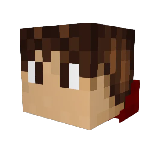 xFubzy Minecraft avatar head, 3D render