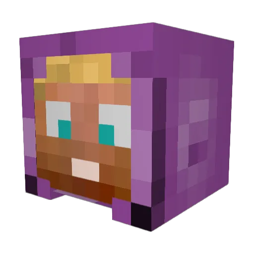 xFunkyFresh Minecraft avatar head, 3D render