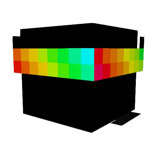 xFuzzlx Minecraft avatar head, 3D render