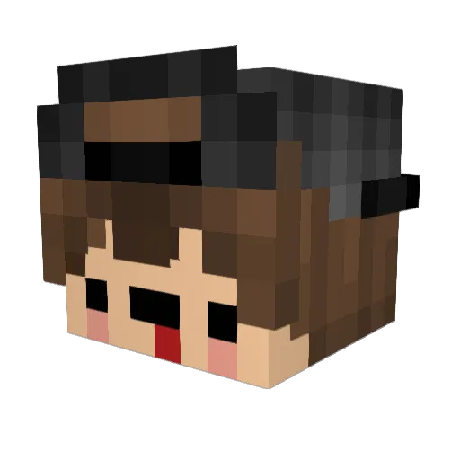 xFvzon Minecraft avatar head, 3D render