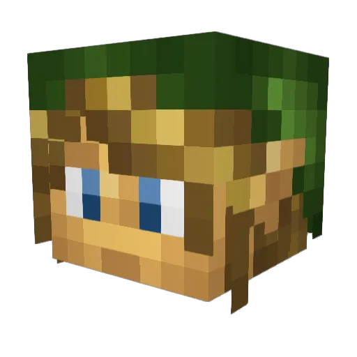 xGAFFYx Minecraft avatar head, 3D render