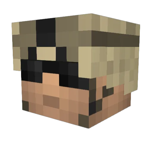 xGAMERxBROx Minecraft avatar head, 3D render