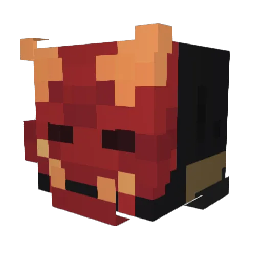xGRizzo Minecraft avatar head, 3D render