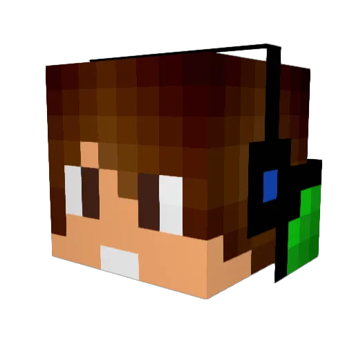 xGaBriii Minecraft avatar head, 3D render