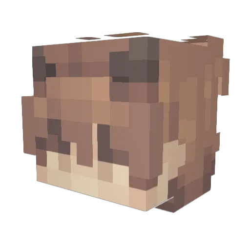 xGabey Minecraft avatar head, 3D render