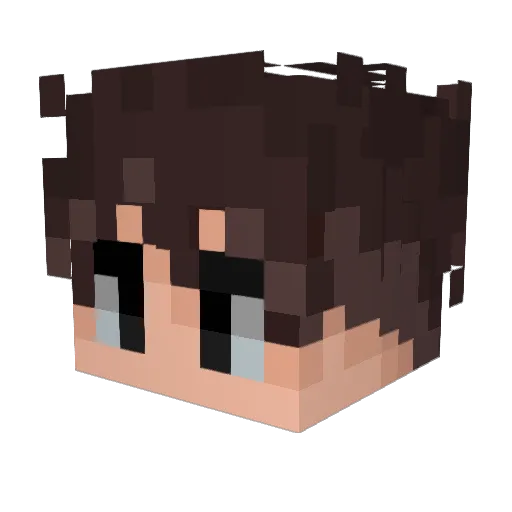 xGabriell Minecraft avatar head, 3D render
