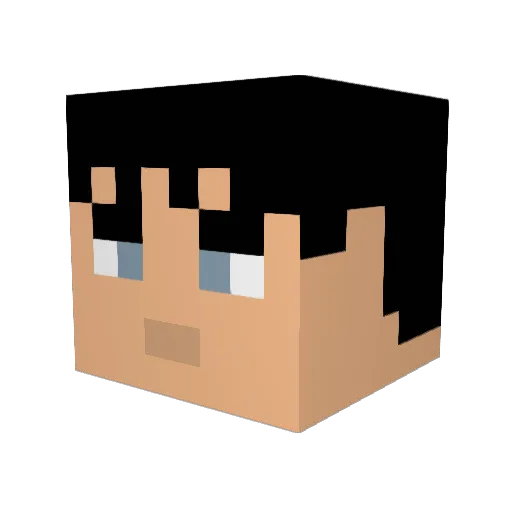 xGalanothx Minecraft avatar head, 3D render