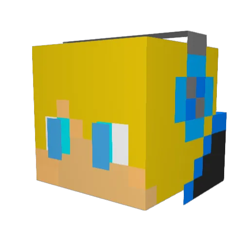 xGamemasterx2510 Minecraft avatar head, 3D render