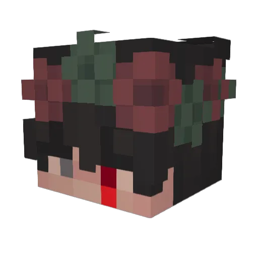xGeR_BeAsT_01 Minecraft avatar head, 3D render