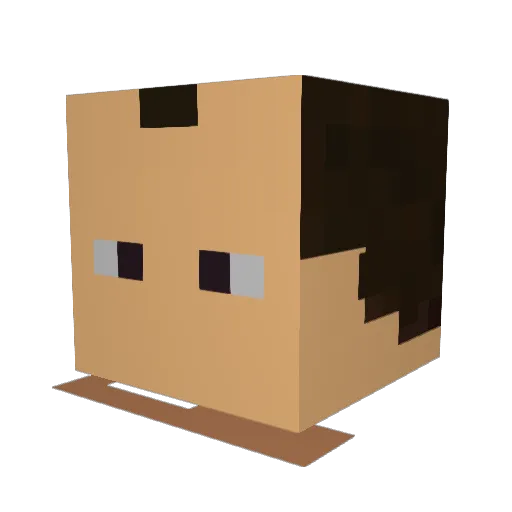 xGehrki Minecraft avatar head, 3D render