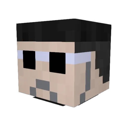 xGenVlhaughst Minecraft avatar head, 3D render