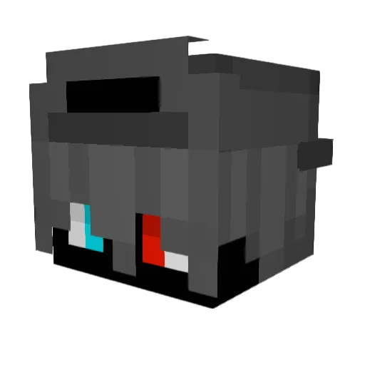 xGetBanned_ Minecraft avatar head, 3D render