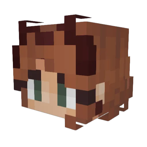xGhost347 Minecraft avatar head, 3D render