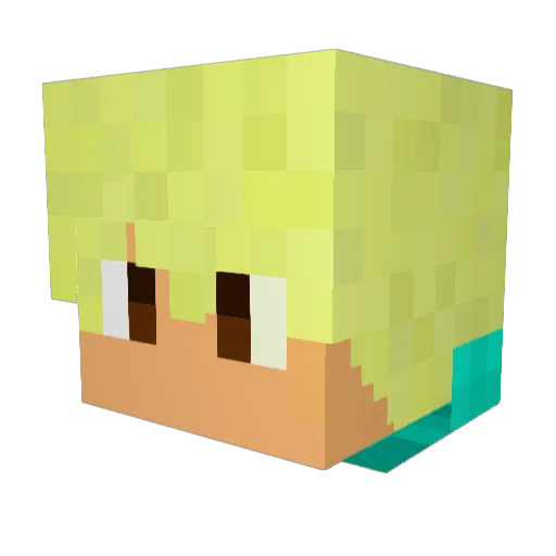 xGhostDj Minecraft avatar head, 3D render
