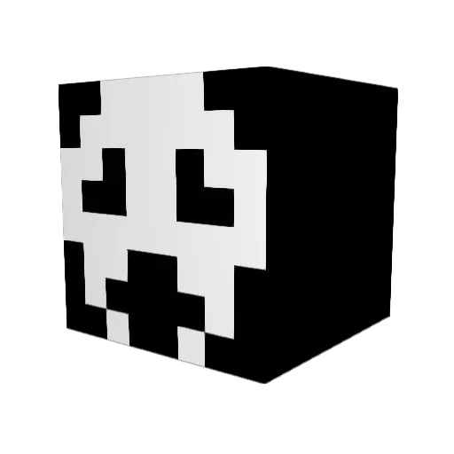 xGhostfacex Minecraft avatar head, 3D render