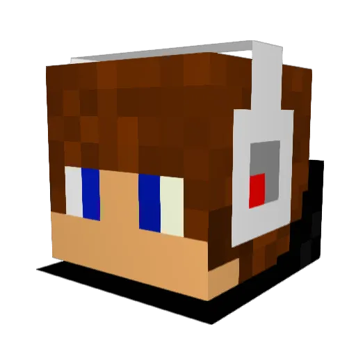 xGibbox Minecraft avatar head, 3D render