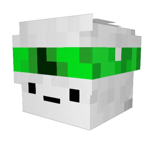 xGifiYT Minecraft avatar head, 3D render