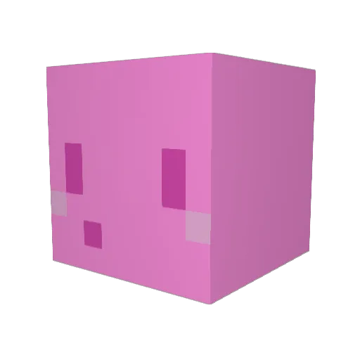 xGl0ws Minecraft avatar head, 3D render