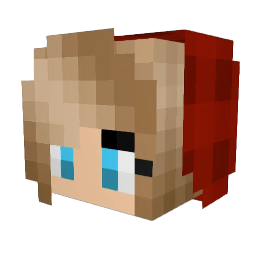 xGod10 Minecraft avatar head, 3D render