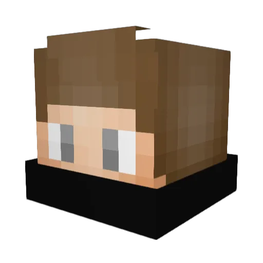 xGod Minecraft avatar head, 3D render