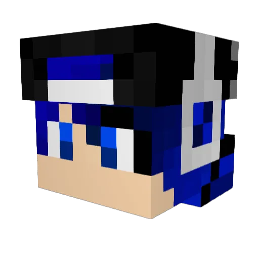 xGoogleIt Minecraft avatar head, 3D render