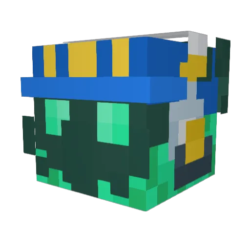 xGorda Minecraft avatar head, 3D render