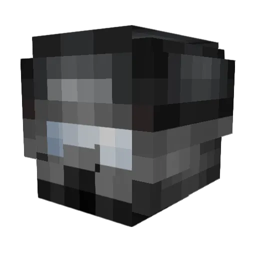 xGouBa Minecraft avatar head, 3D render