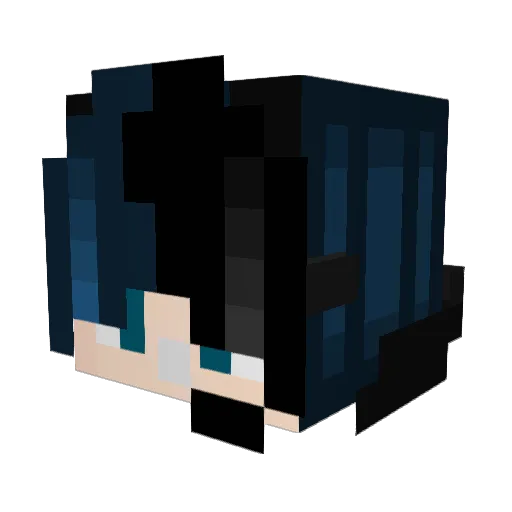xGqdly_ Minecraft avatar head, 3D render