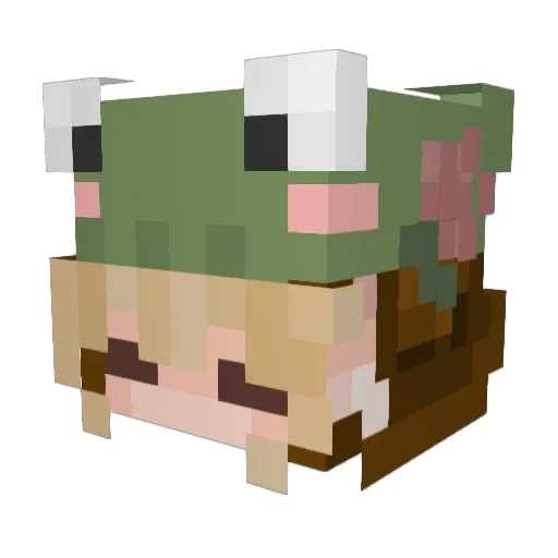 xGracie Minecraft avatar head, 3D render