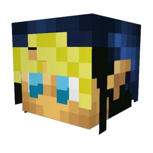 xGravenx Minecraft avatar head, 3D render