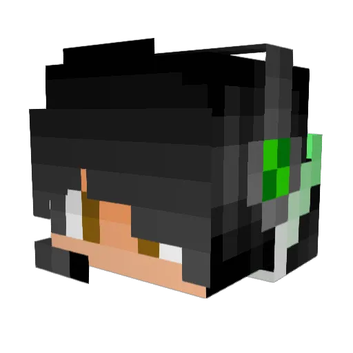 xGreenEyedDemon_ Minecraft avatar head, 3D render