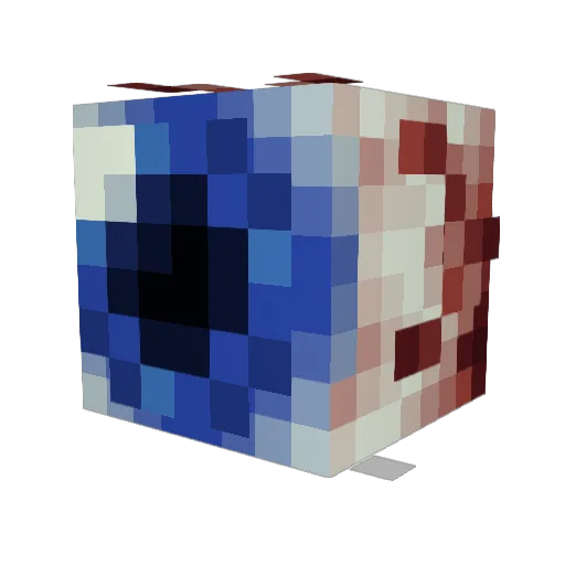 xGreenLane Minecraft avatar head, 3D render