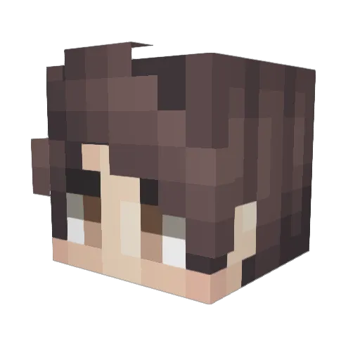 xGresh Minecraft avatar head, 3D render