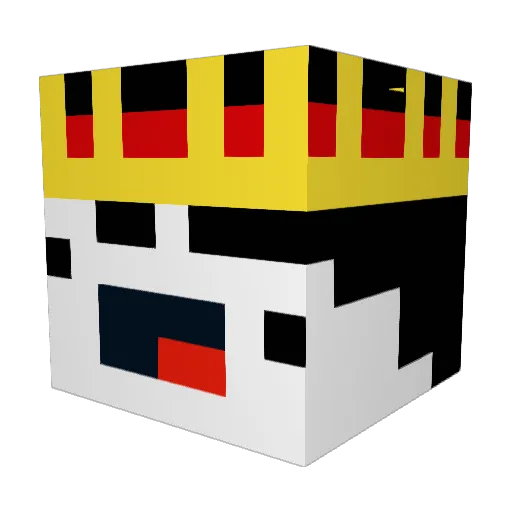 xGripv Minecraft avatar head, 3D render
