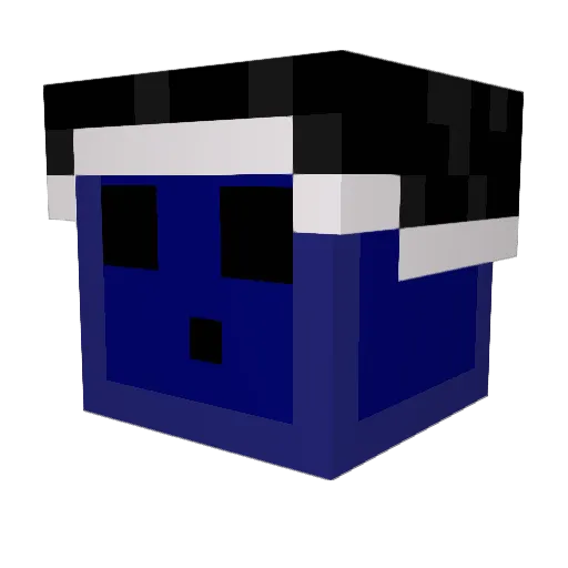 xGroomer Minecraft avatar head, 3D render
