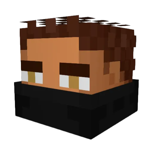 xGunGuy Minecraft avatar head, 3D render