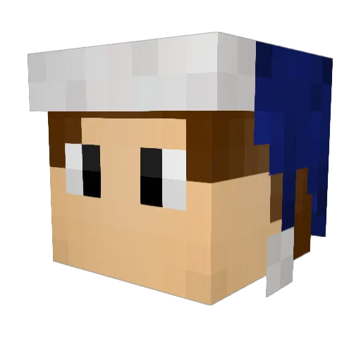 xGuruGamer Minecraft avatar head, 3D render