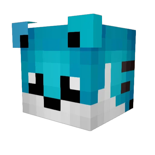 xGusy Minecraft avatar head, 3D render