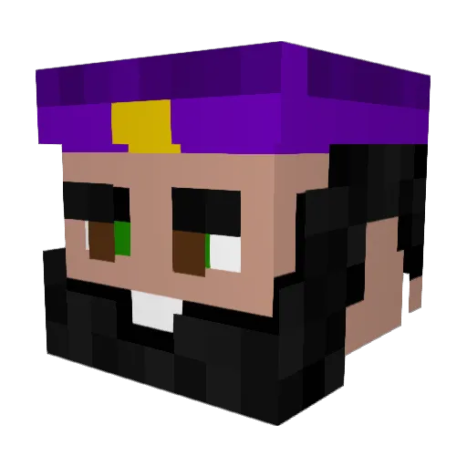 xGwez Minecraft avatar head, 3D render