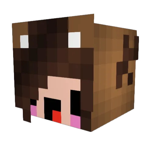 xGymMonkey Minecraft avatar head, 3D render