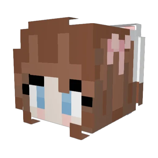 xHAL3Y Minecraft avatar head, 3D render