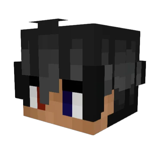xHEROST Minecraft avatar head, 3D render