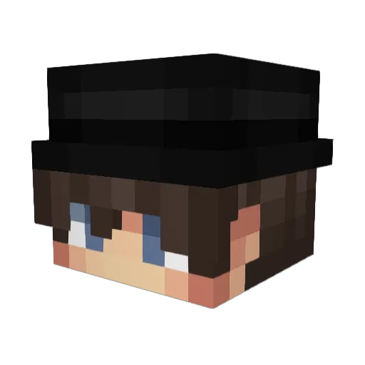 xHONII Minecraft avatar head, 3D render