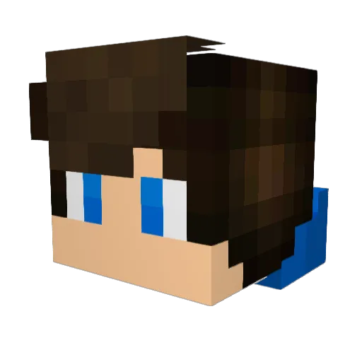 xHade Minecraft avatar head, 3D render
