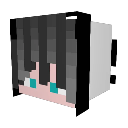 xHaltix Minecraft avatar head, 3D render