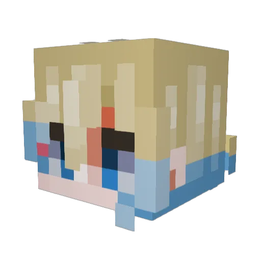 xHanimedx Minecraft avatar head, 3D render