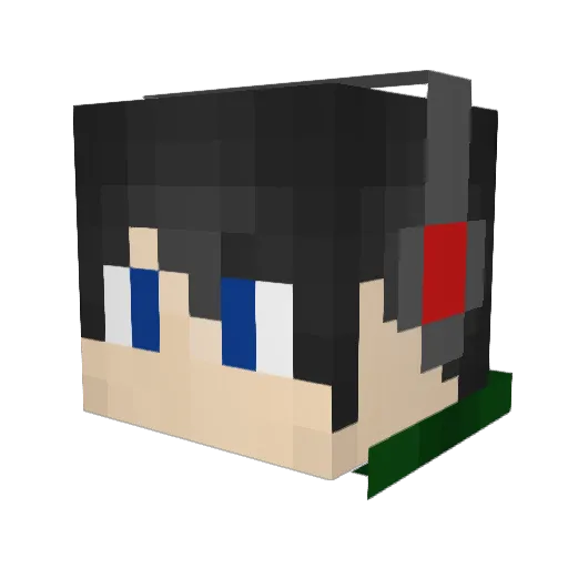 xHarmonix Minecraft avatar head, 3D render