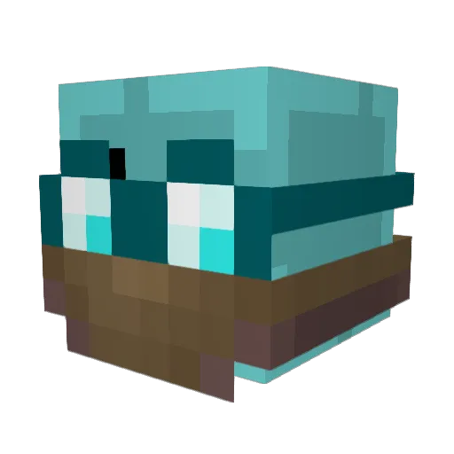 xHarold Minecraft avatar head, 3D render