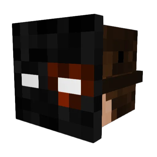 xHarshx Minecraft avatar head, 3D render
